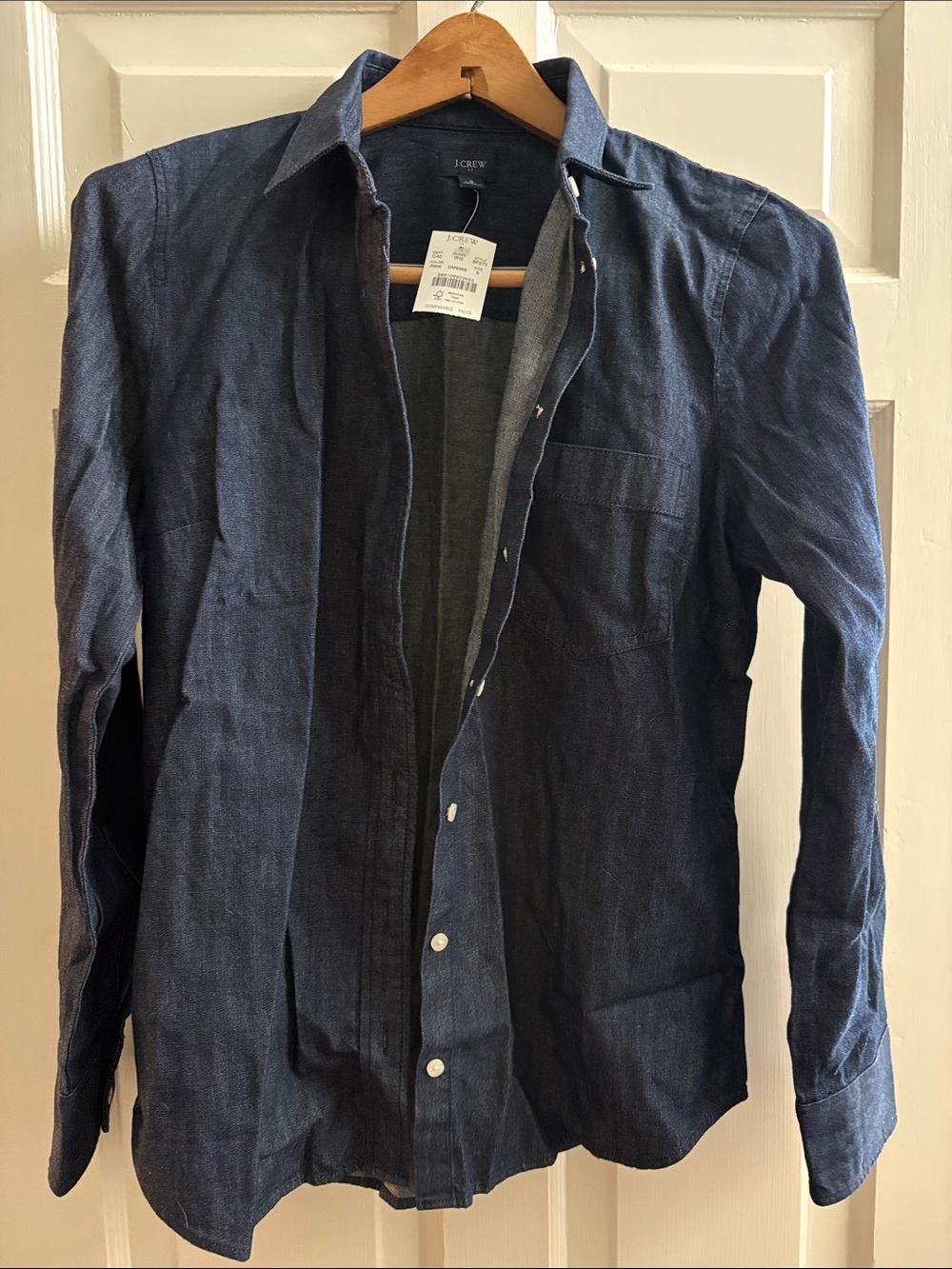 NWT J. Crew Dark Denim Shirt Size Small
